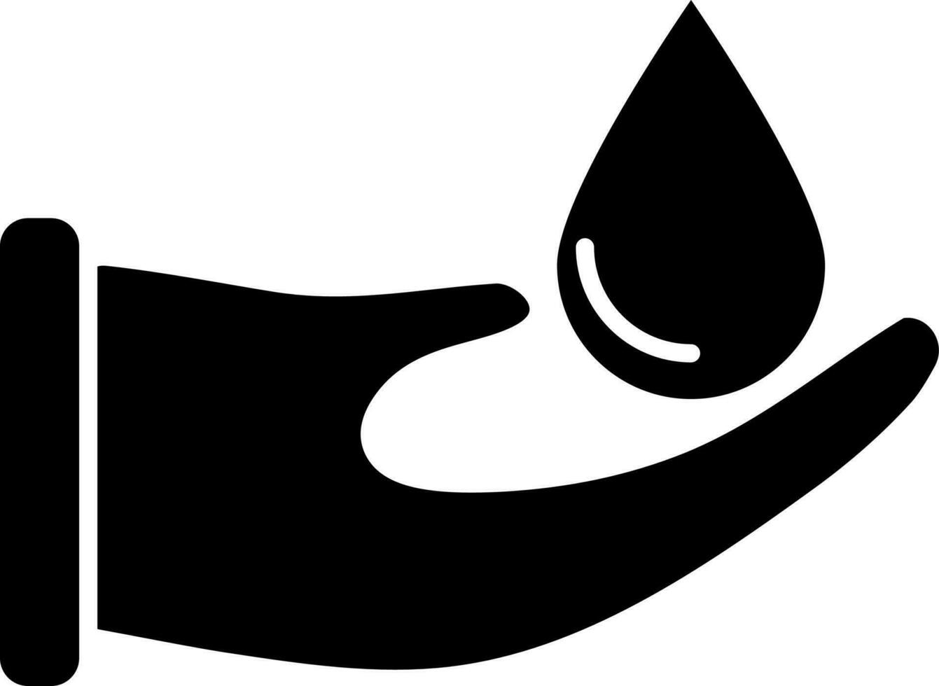 Spa massage, essential oil drop icon. vector