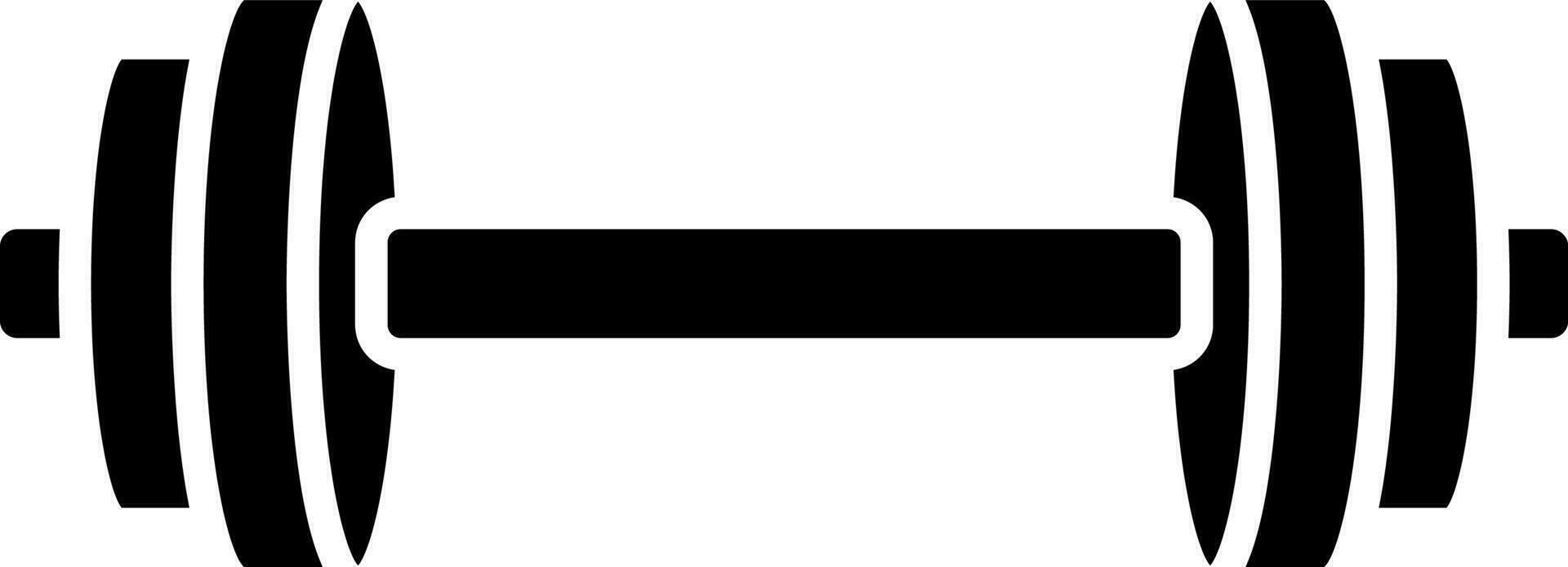 Dumbell icon in flat style. vector