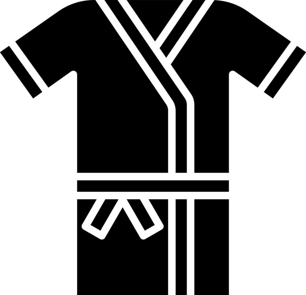 plano ilustración de bañera túnica icono o símbolo. vector