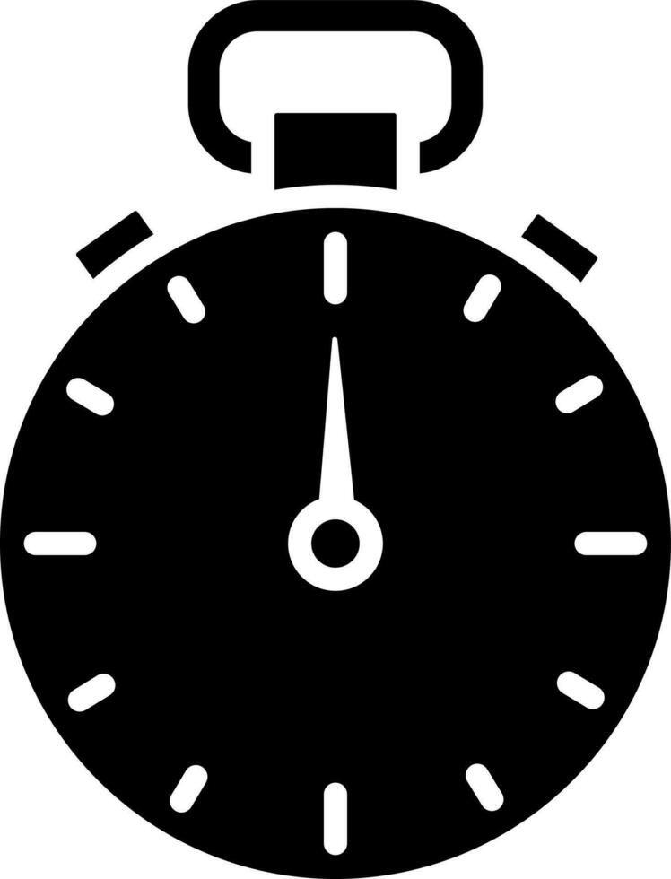 Vector illustration of clock icon or symbol.