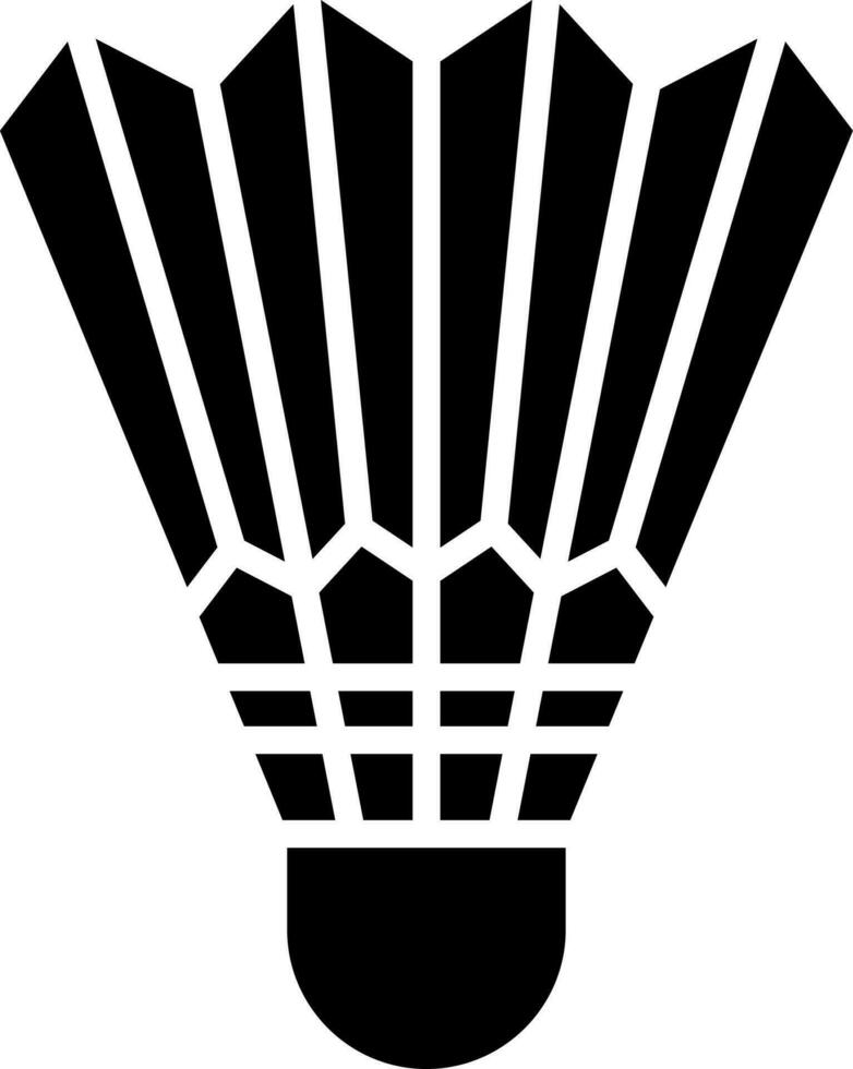 Shuttlecock icon in flat style. vector