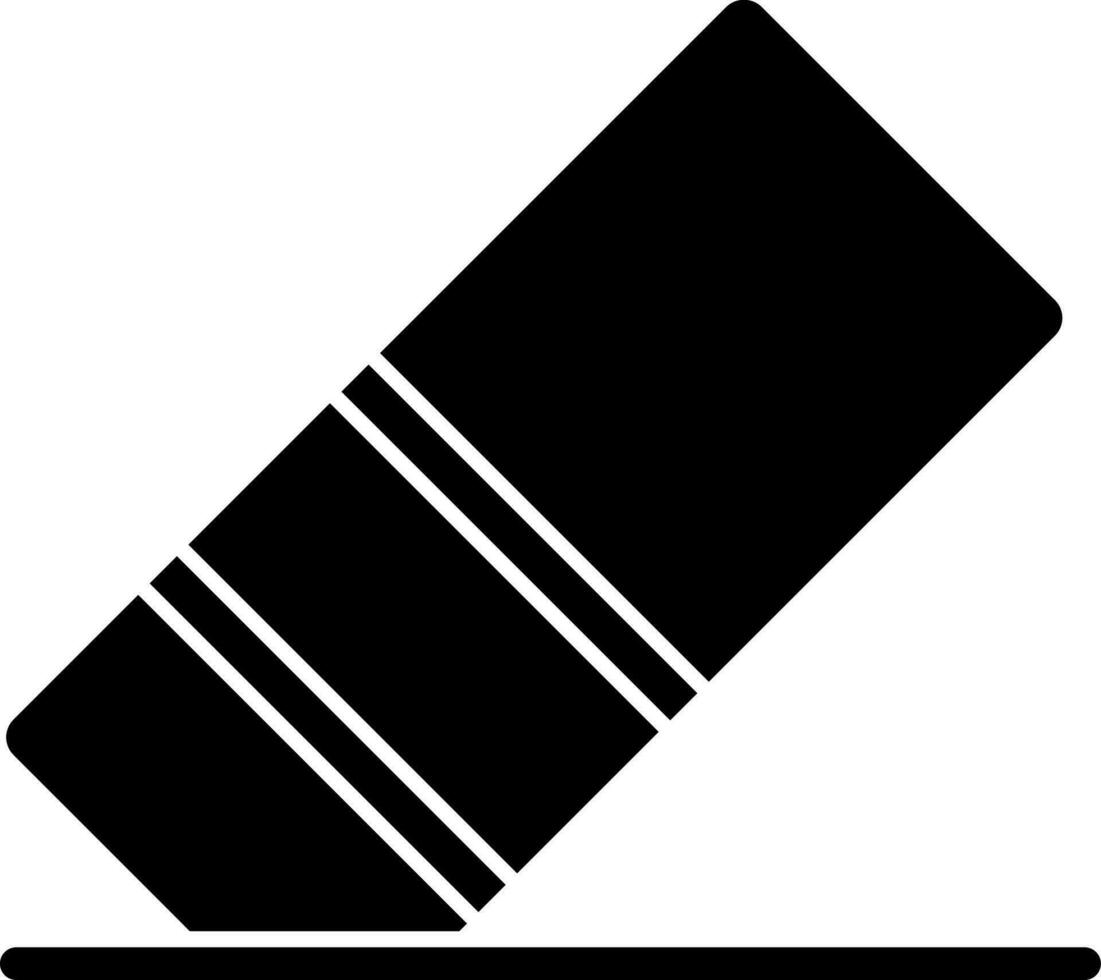 Eraser icon in glyph style. vector
