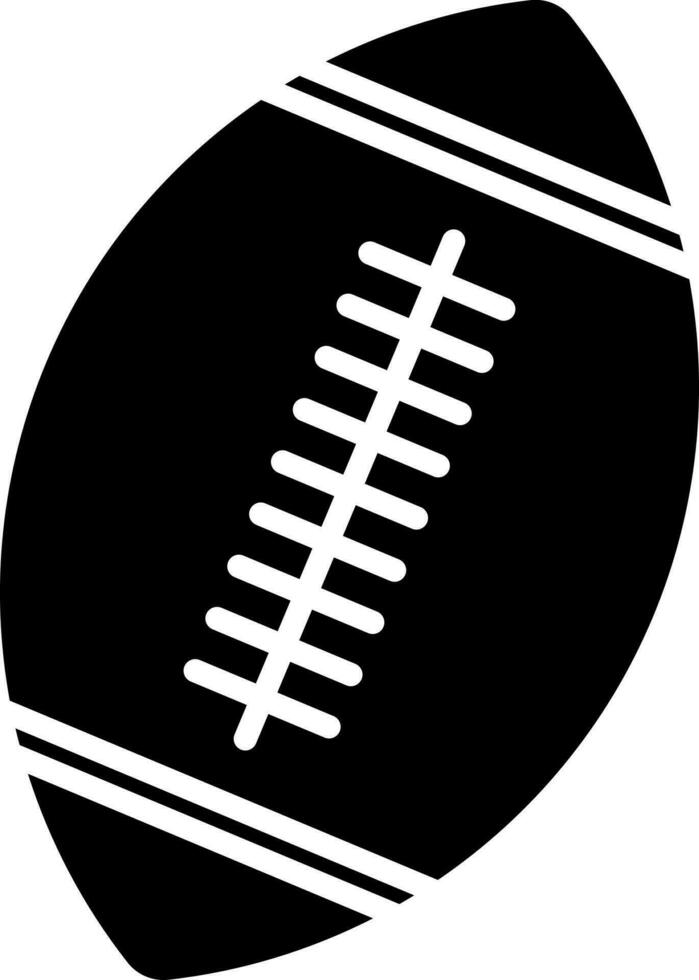 Black and white american football. vector