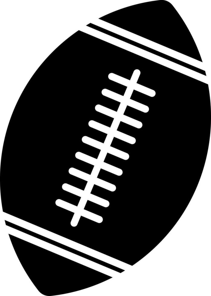 Black and white american football. vector