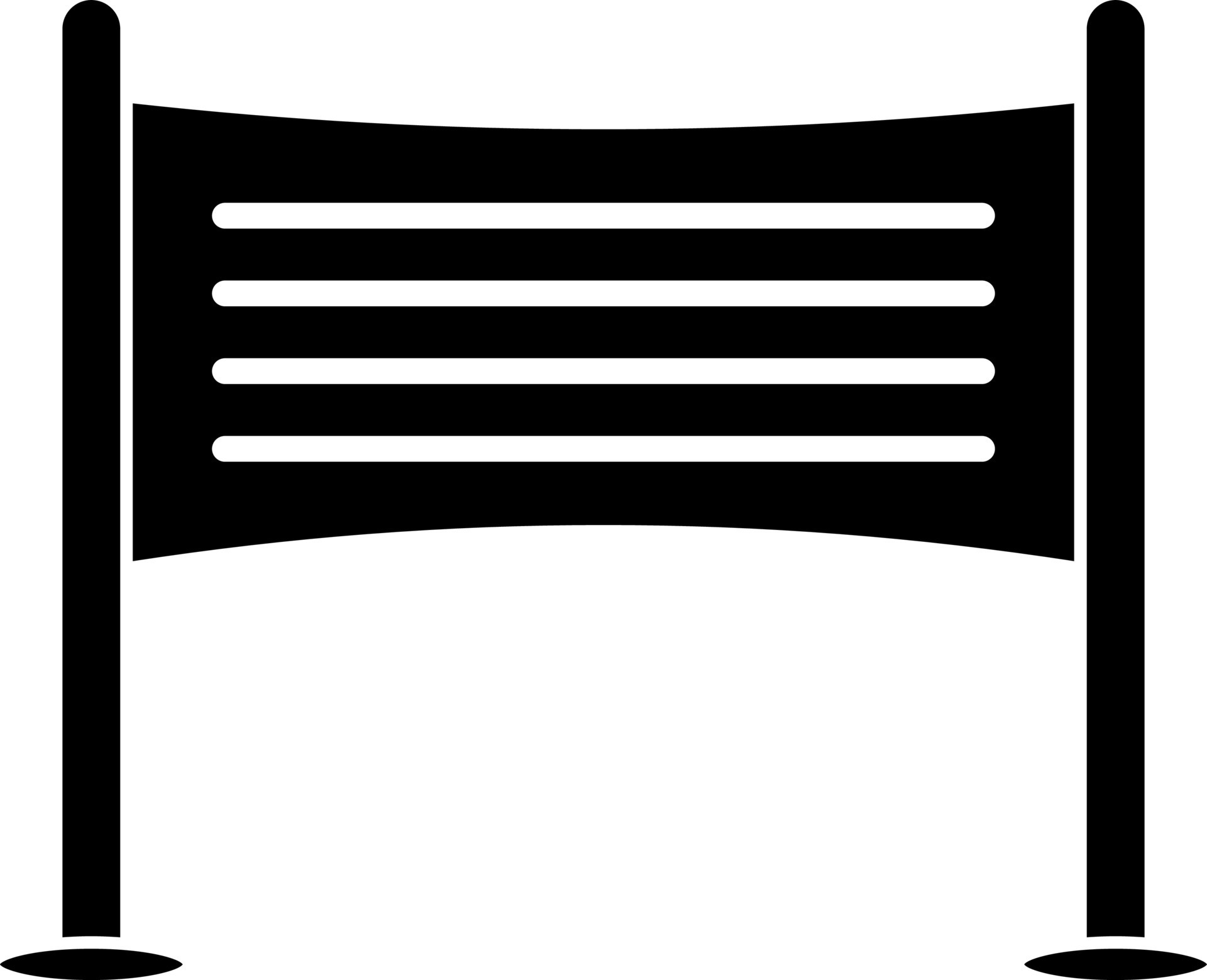 Illustration of blank banner in black color. 24292223 Vector Art at