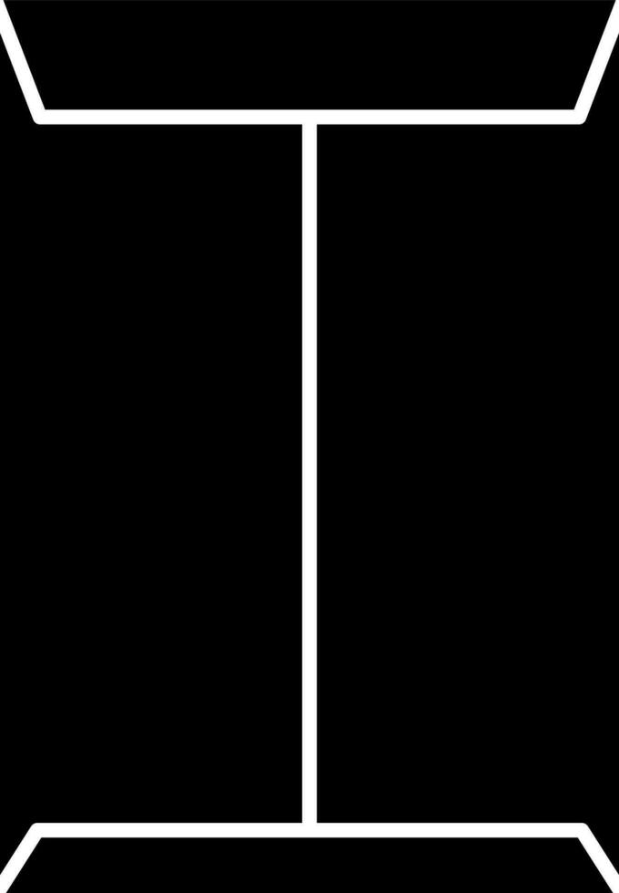 Envelope back side icon in flat style. vector