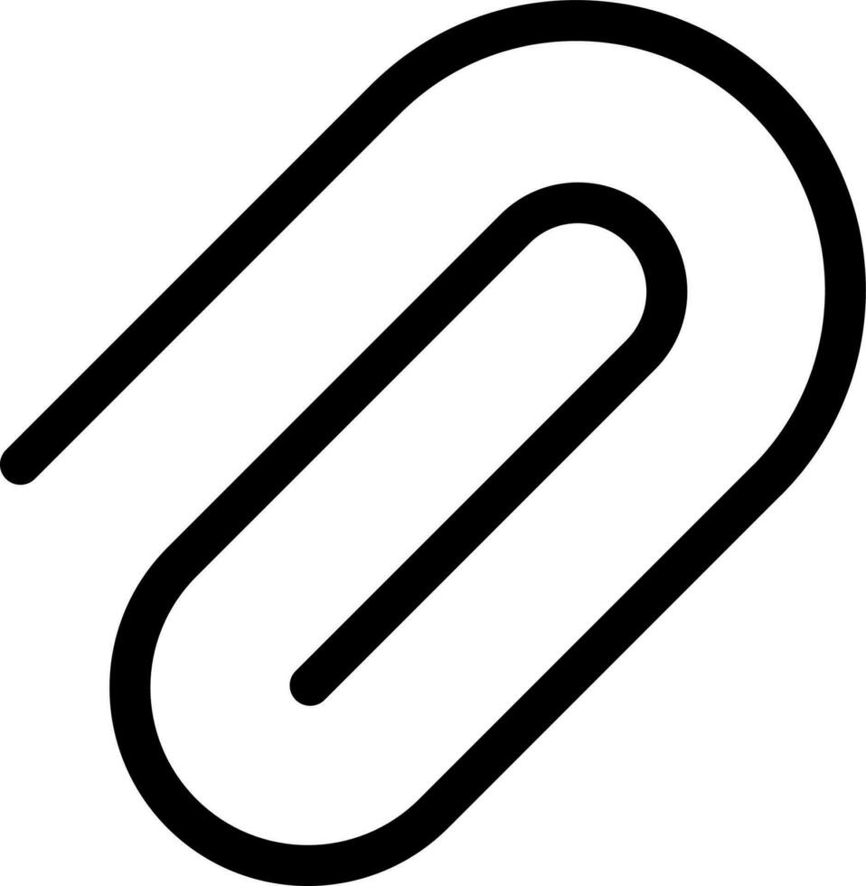 Isolated paper clip flat icon. vector