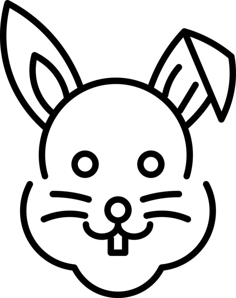 Vector illustration of bunny icon.