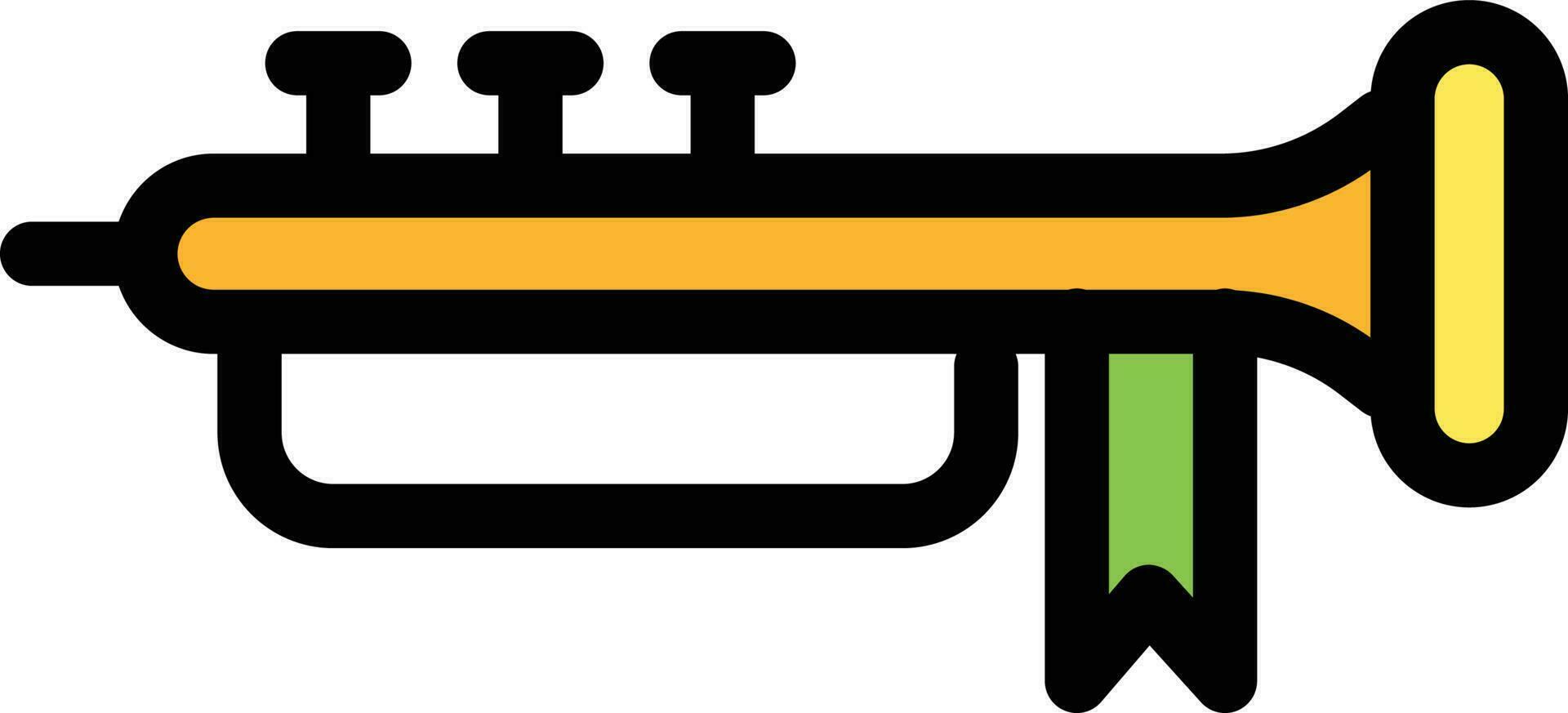 Vector illustration of Trumpet icon.