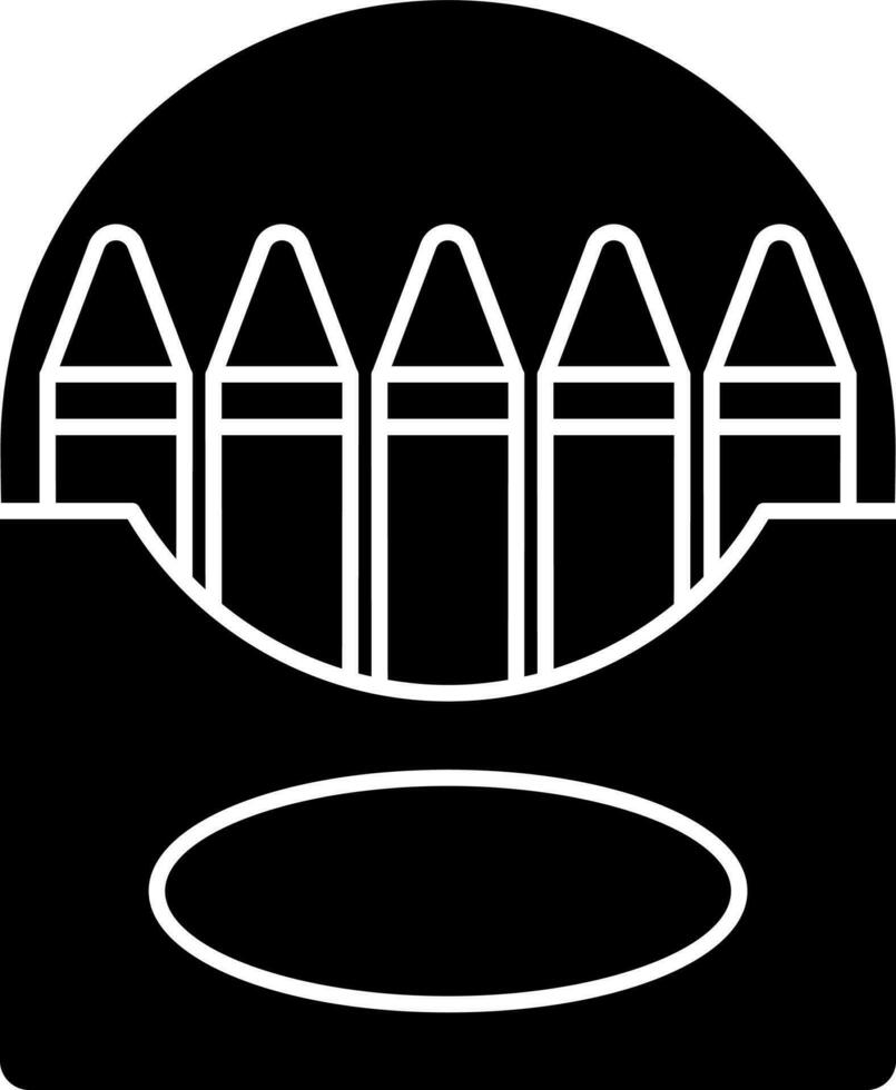 Pencil box vector icon or symbol.
