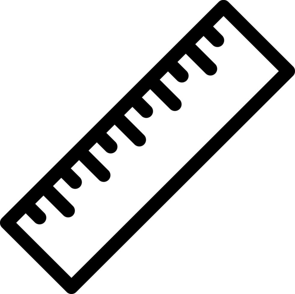 Vector illustration of ruler flat icon.