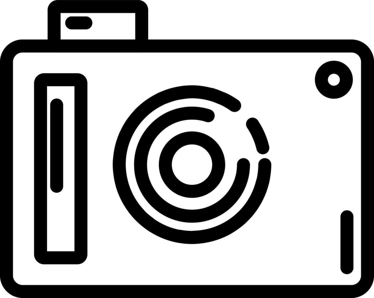 Vector illustration of digital camera icon.