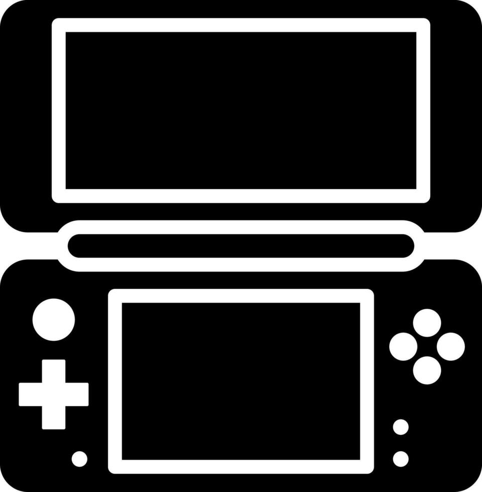 flat illustration of game console icon or symbol. vector
