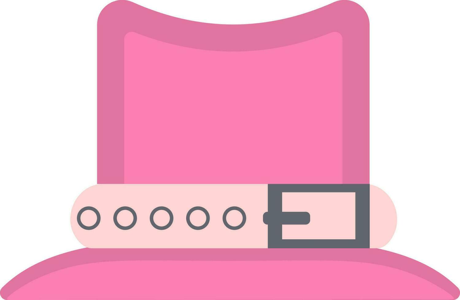 Pilgrim hat icon in pink color. vector