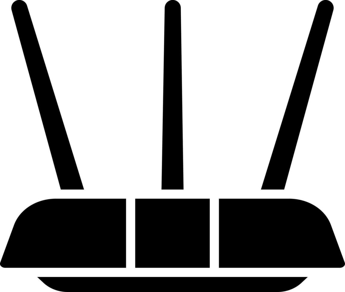 Flat illustration of router icon or symbol. vector