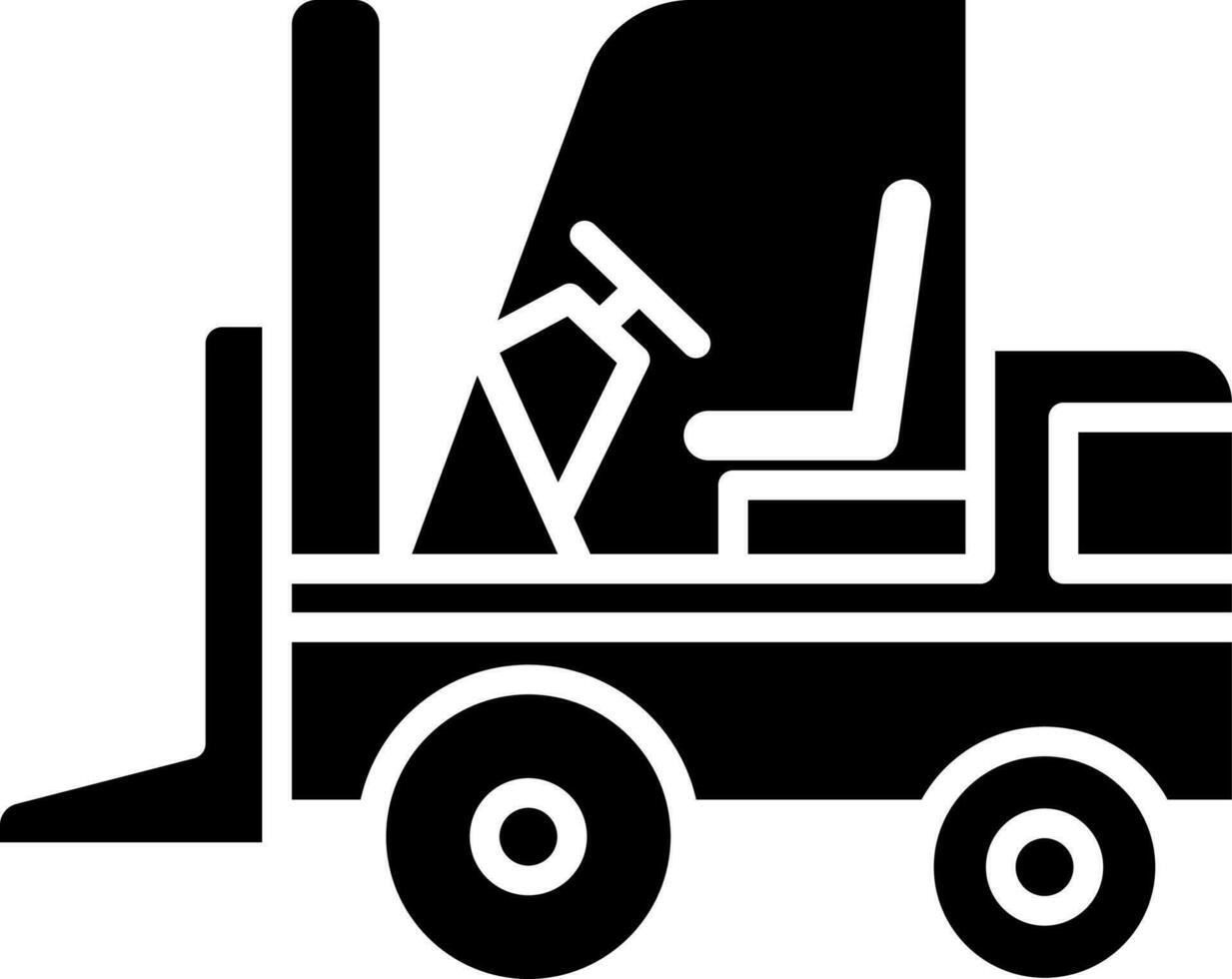 Vector illustration of loader flat icon.