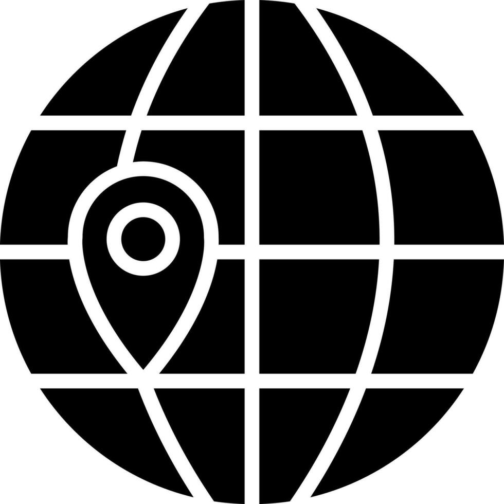 World location map pin icon or symbol. vector