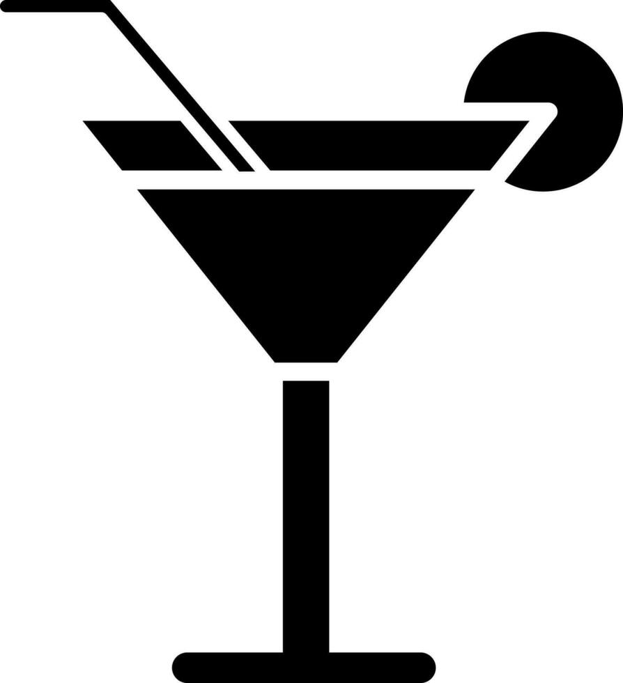 Vector illustration of cocktail icon or symbol.