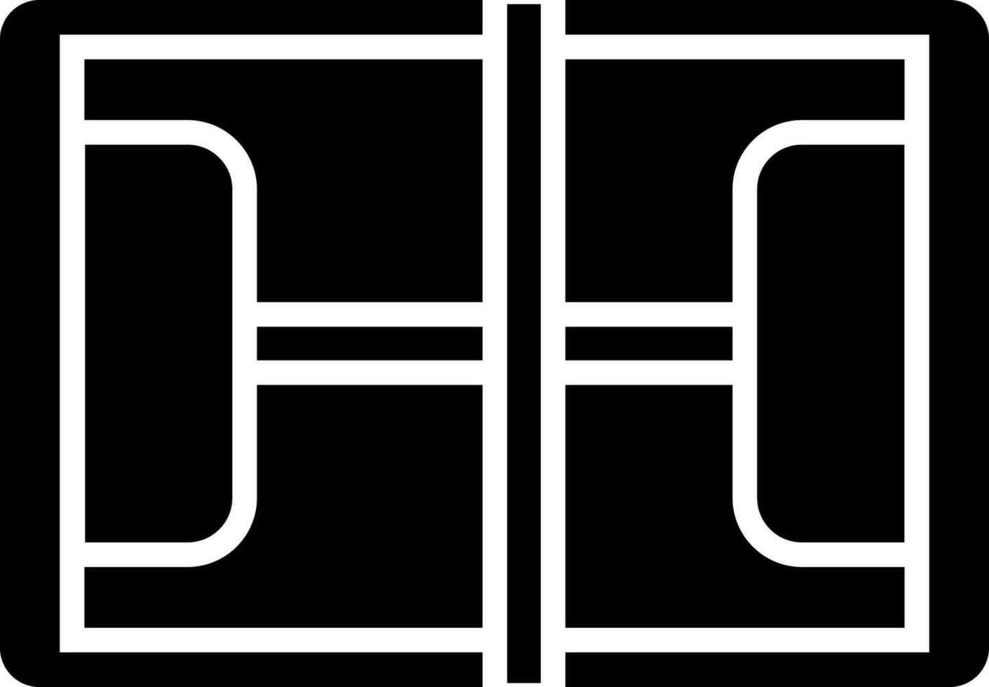 Black and white basketball court. vector