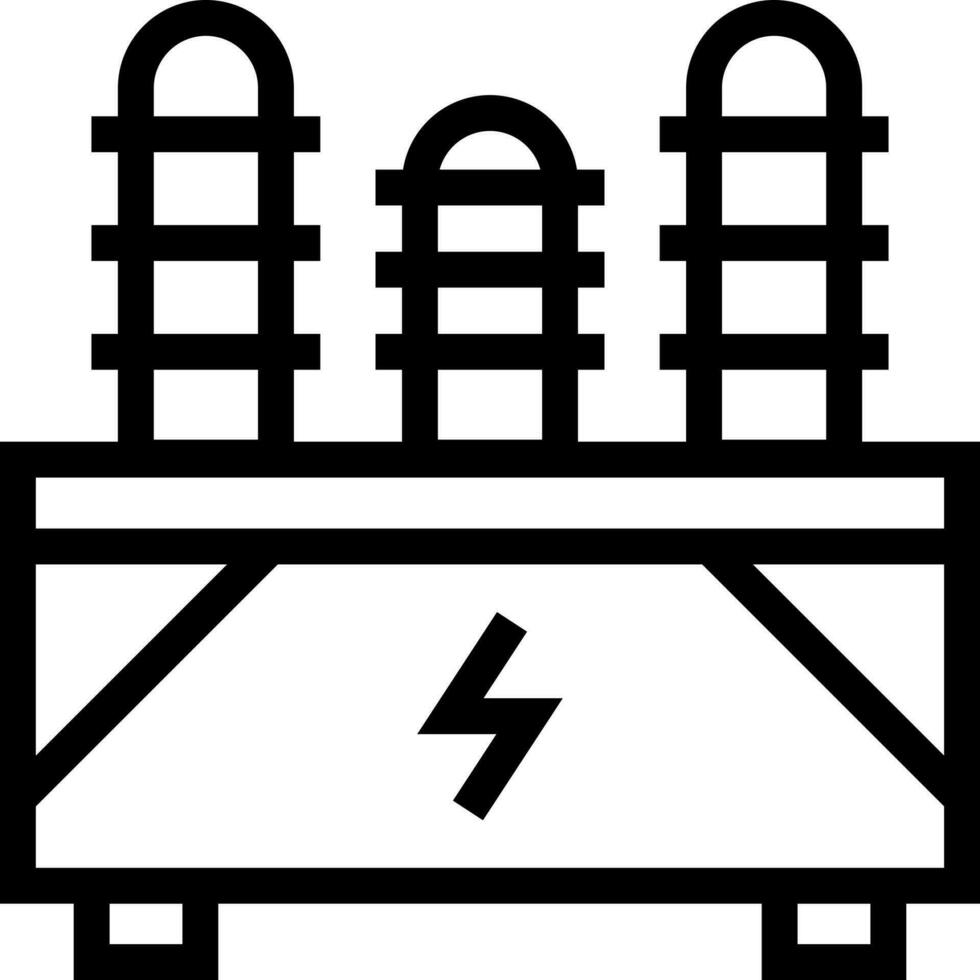 Vector illustration of transformer icon.