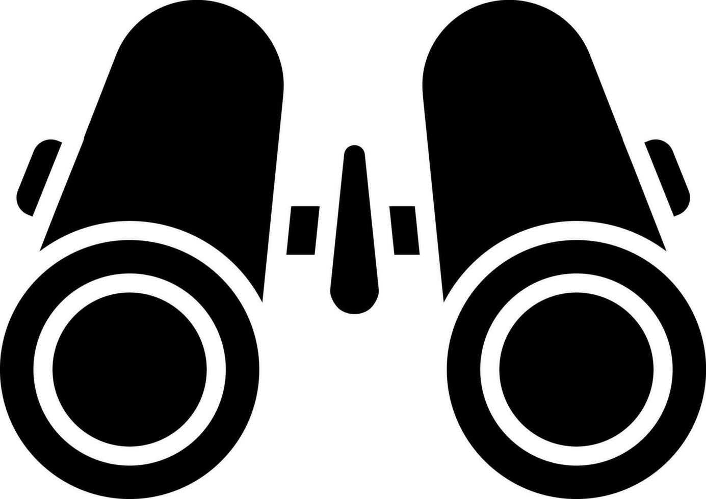 Vector illustration of binoculars flat icon.