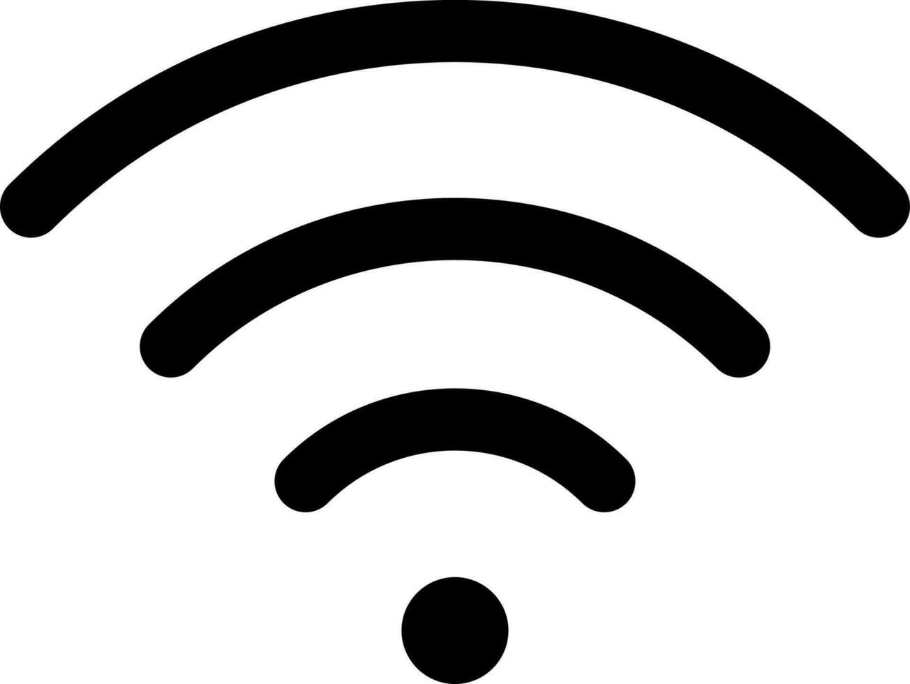 Illustration of wifi icon or symbol. vector