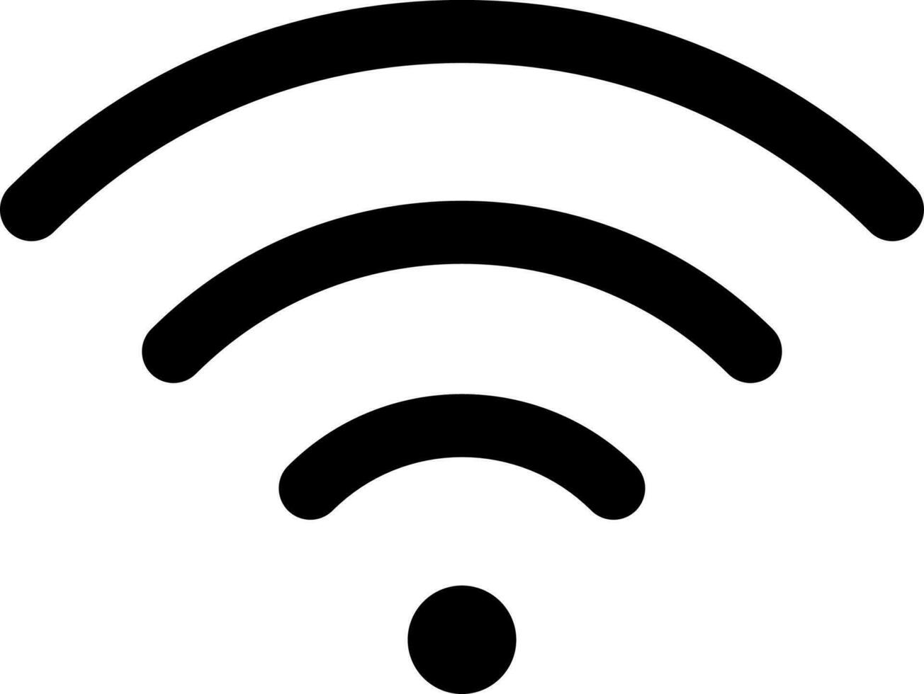 Illustration of wifi icon or symbol. vector