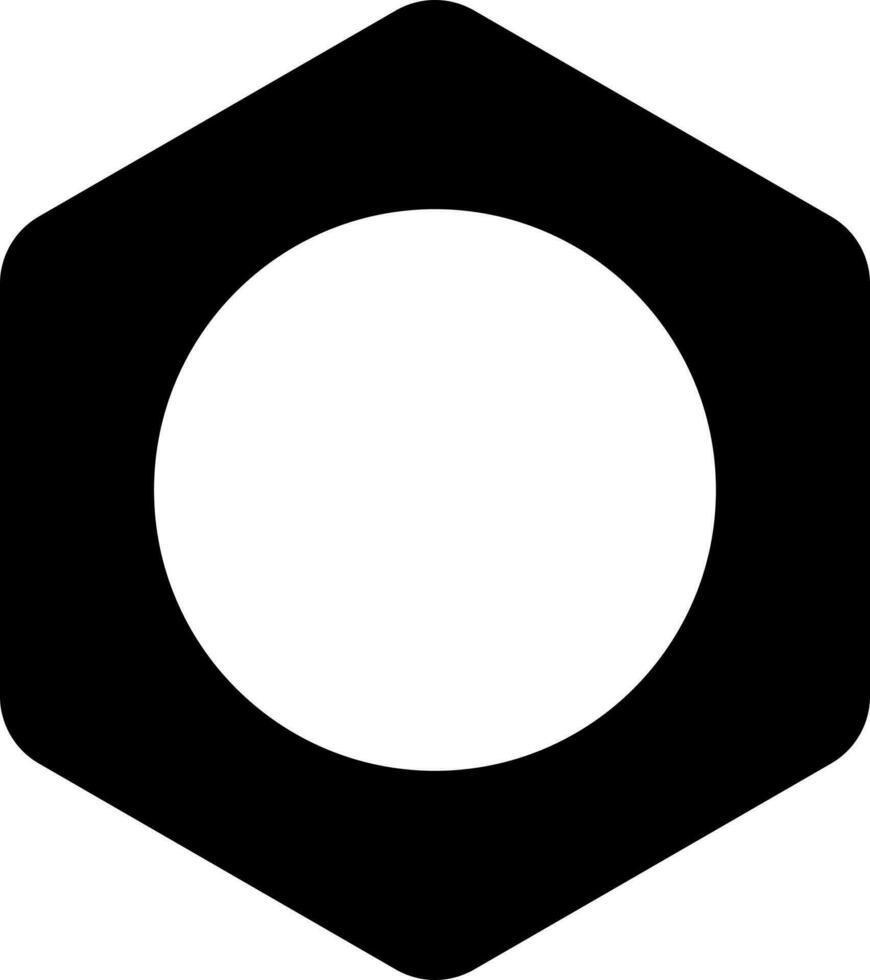 Vector Nut sign or symbol in flat style.
