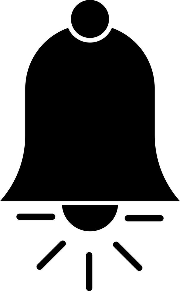 Ringing bell icon or symbol in flat style. vector