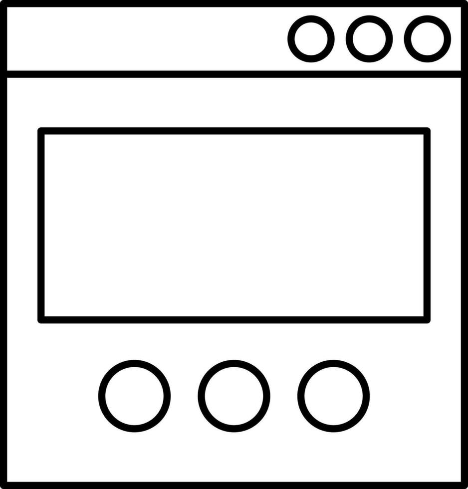 Website icon or symbol in line art. vector