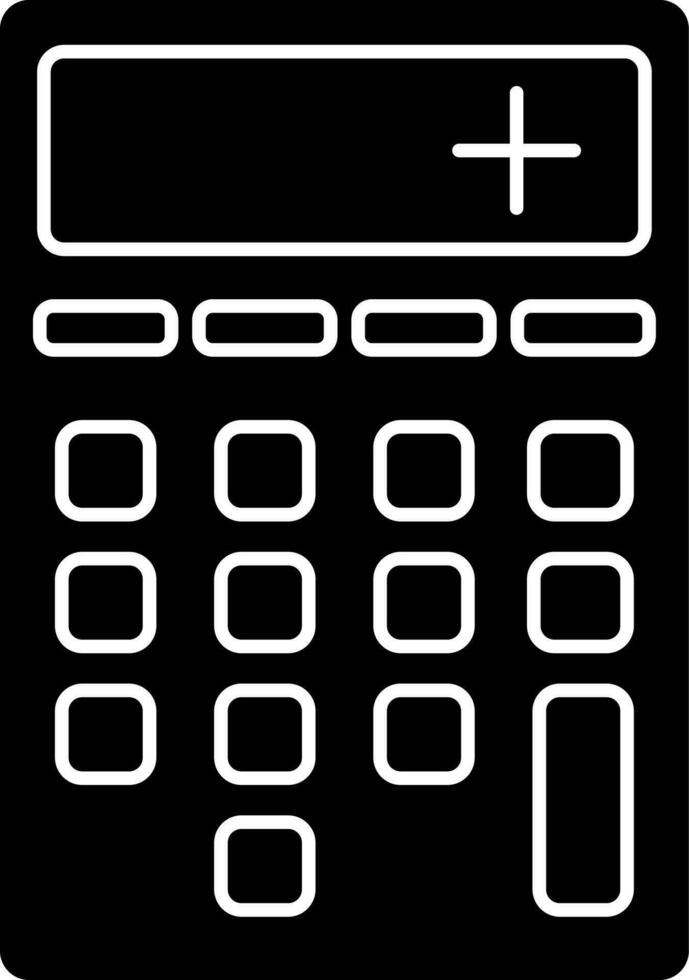 Isolated icon or symbol of calculator. vector