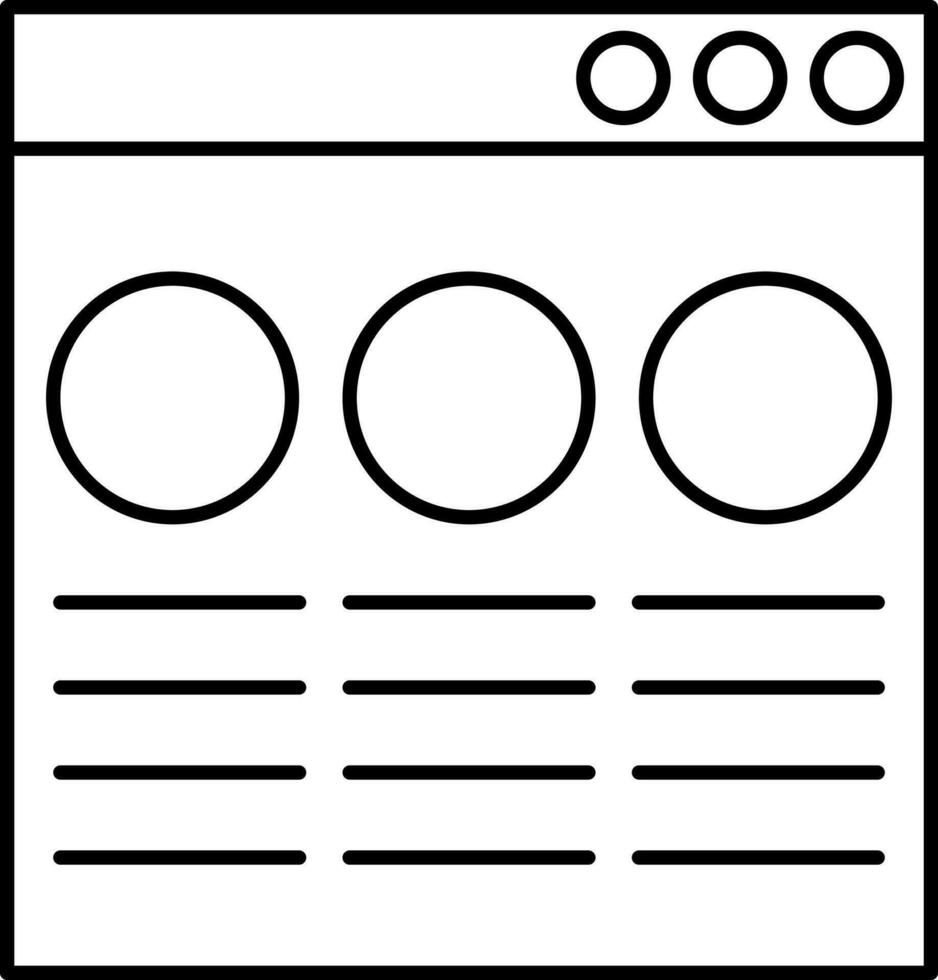 múltiple en línea perfiles icono en línea Arte. vector