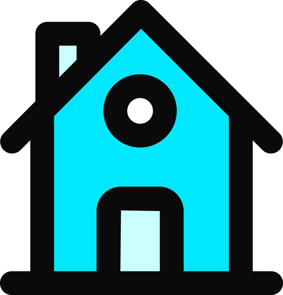 Flat style Home icon or symbol. vector