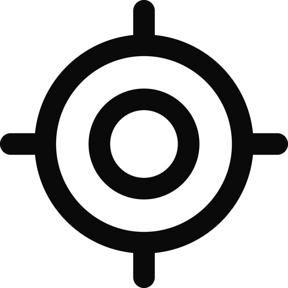 Line art Cogwheel or Setting icon in flat style. vector