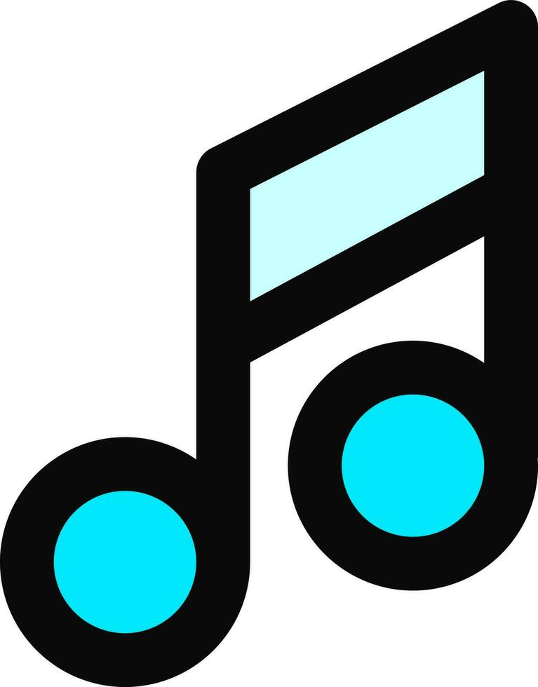 Vector illustration of Music Note icon.