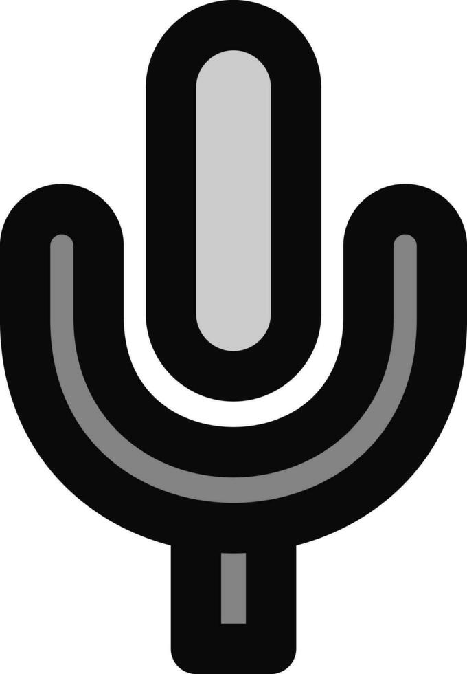 Vector illustration of Microphone icon.