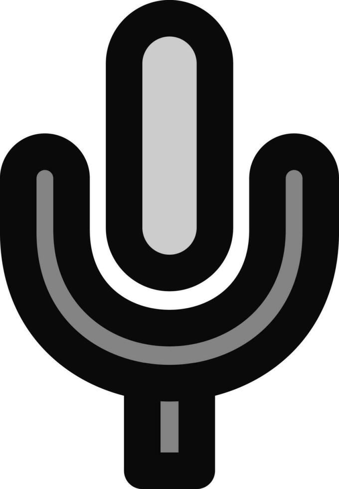 Vector illustration of Microphone icon.