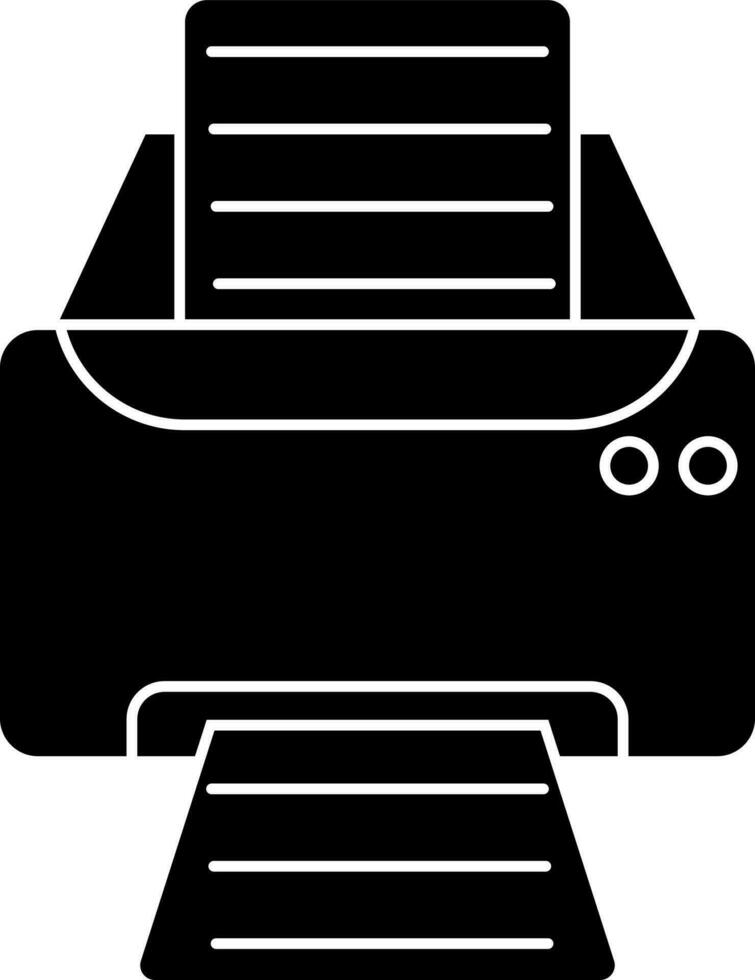 Isolated icon or symbol of a printer. vector
