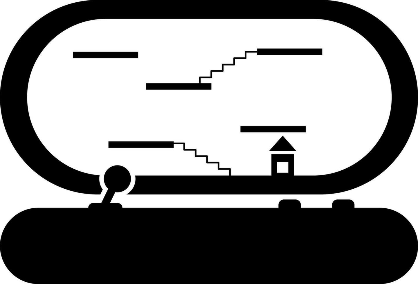 Illustration of Black and White game. vector