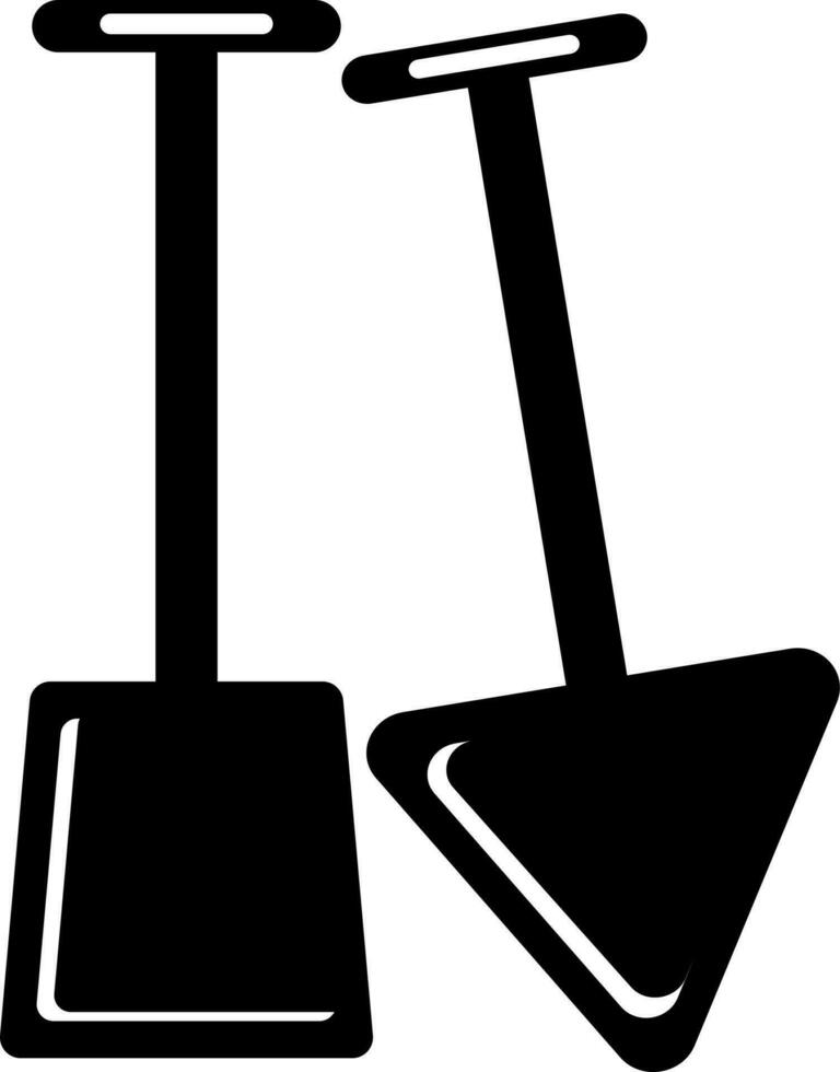 Flat illustration of Shovel and Trowel. vector