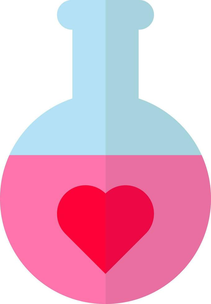 Flat style love potion icon or symbol. vector