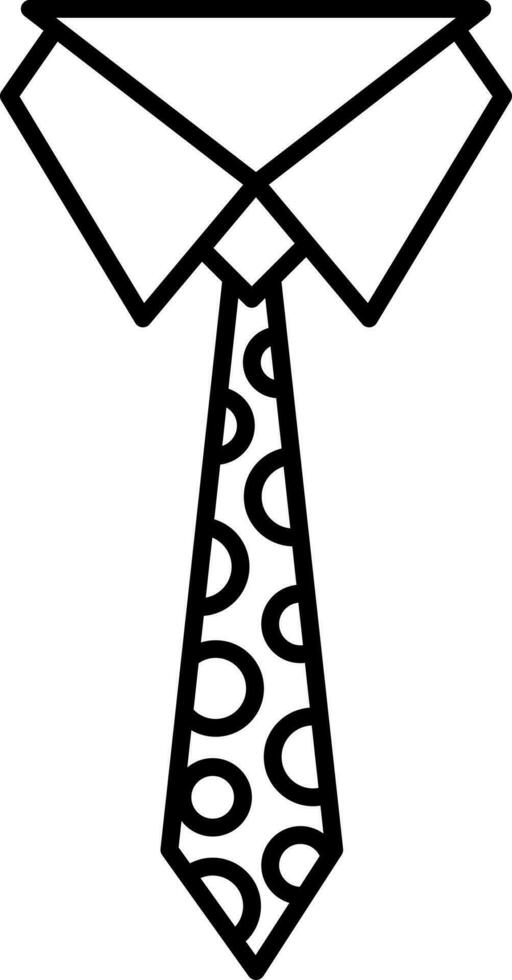 line-art-illustration-of-shirt-with-tie-icon-24293189-vector-art-at