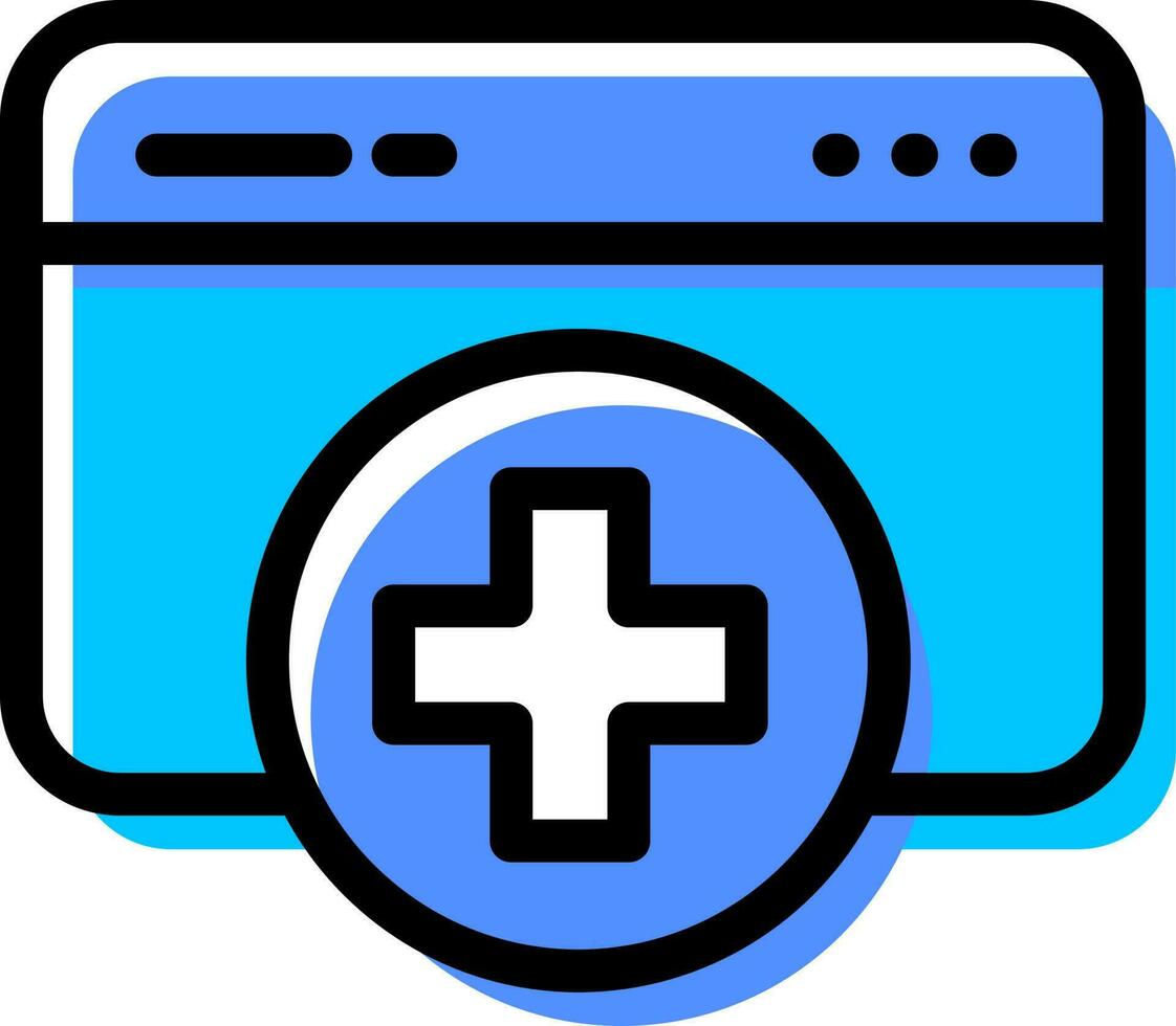 Add or New Web Page icon in flat style. vector