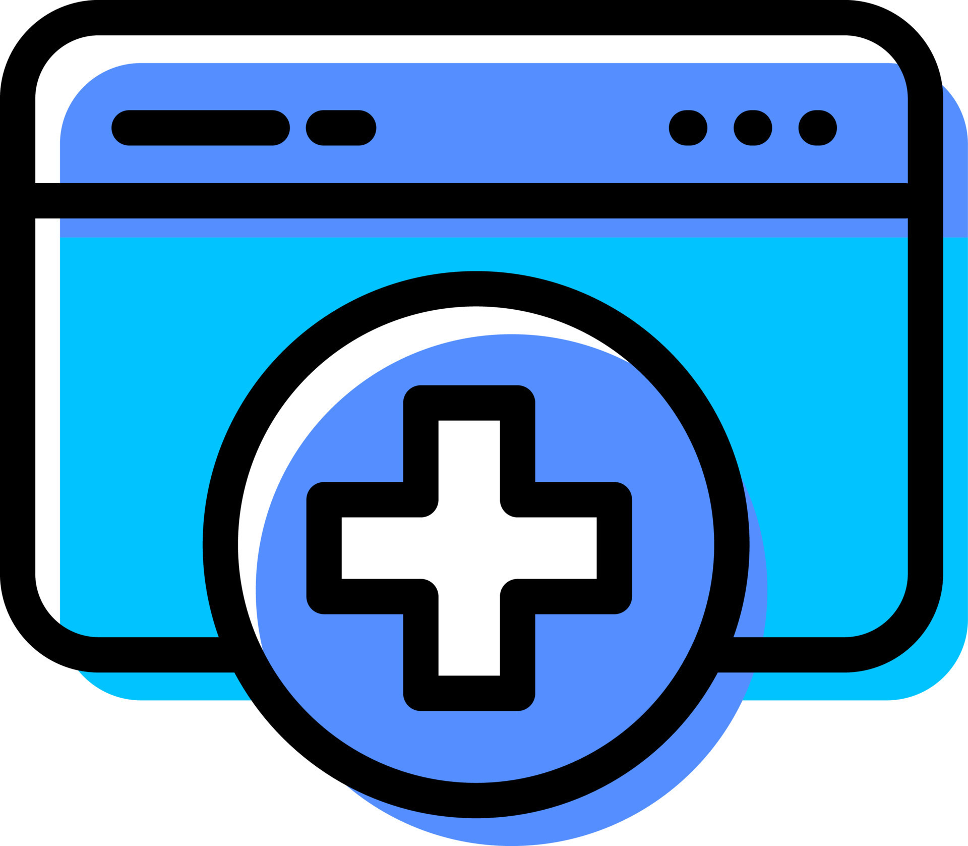 Add or New Web Page icon in flat style. 24293270 Vector Art at Vecteezy