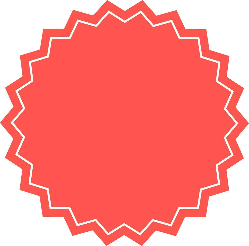 Blank sticker, tag or label design. vector