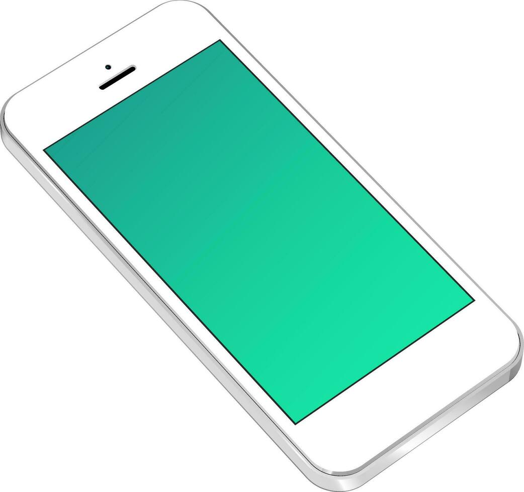 Illustration of glossy smartphone. vector