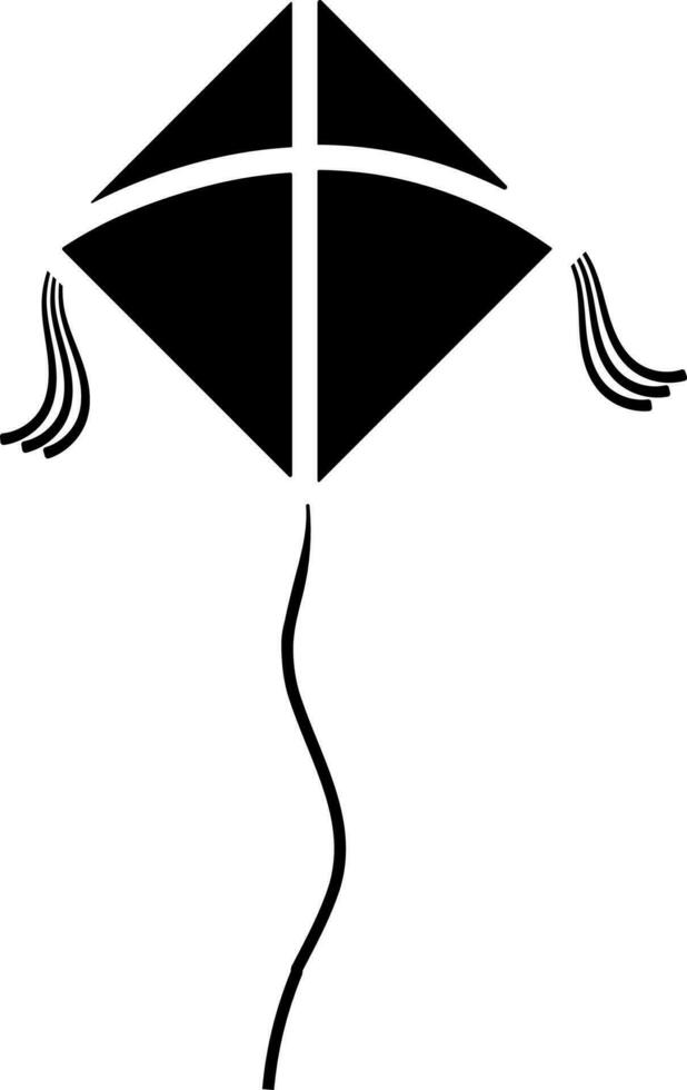 Flat illustration of Flying Kite. vector