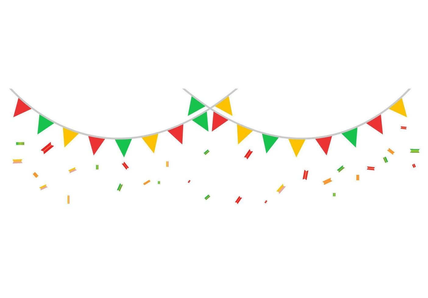 flag celebration party colorful vector