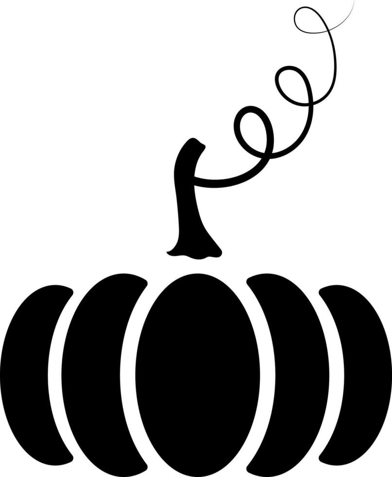 plano estilo ilustración de calabaza. vector