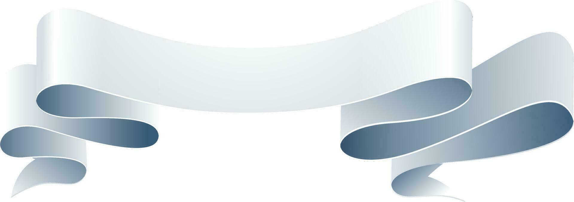 Illustration of glossy ribbon. vector